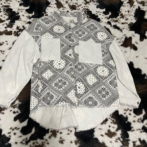 POL Bandana Print Shacket